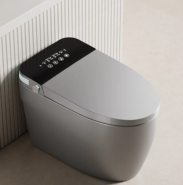 Modern Automatic Sanitary Ware Auto Open Flush Electric Colourful Smart Toilet Bathroom Ceramic Intelligent Pink