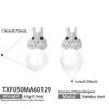 Txf050-steel color earrings