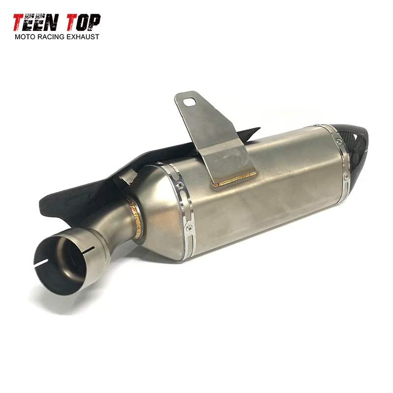 Teentop Motorcycle Exhaust System Stainless Slip-on Exhaust for