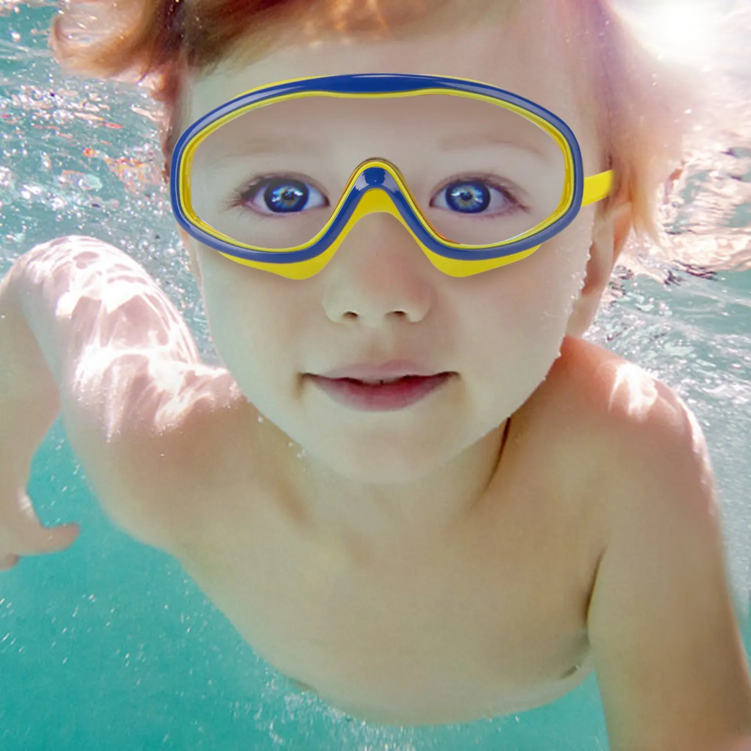 High Quality Cute Colorful Pp Silicon Swim Goggles Unisex Wide Vision