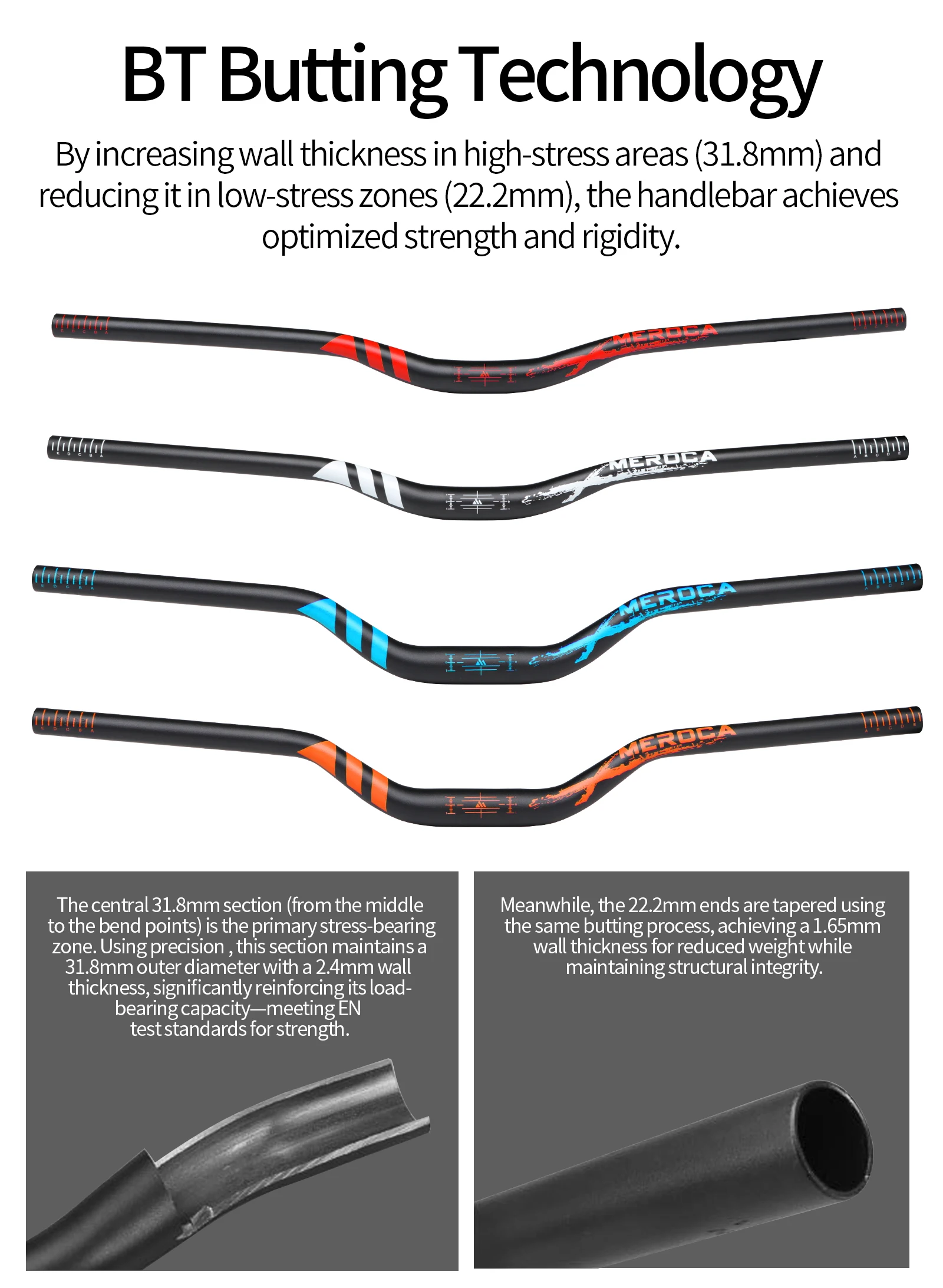 Aluminum Alloy Mountain Bike Handlebar with Swallow Handle 31.8*780mm/720mm Lifting Speed Cross-Country Mtb Handle Bar