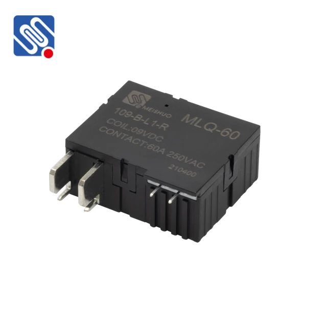 Meishuo MLQ-60-109-B-L1-R Magnetic Latching Relay 60a DC 9V 12v 24v NO 60A 250VAC Electromagnetic Relay High Power PCB 1A 1B