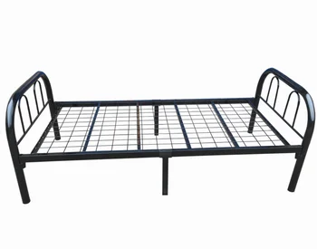 china very cheap price black wire mesh adult steel iron metal single bed frame
