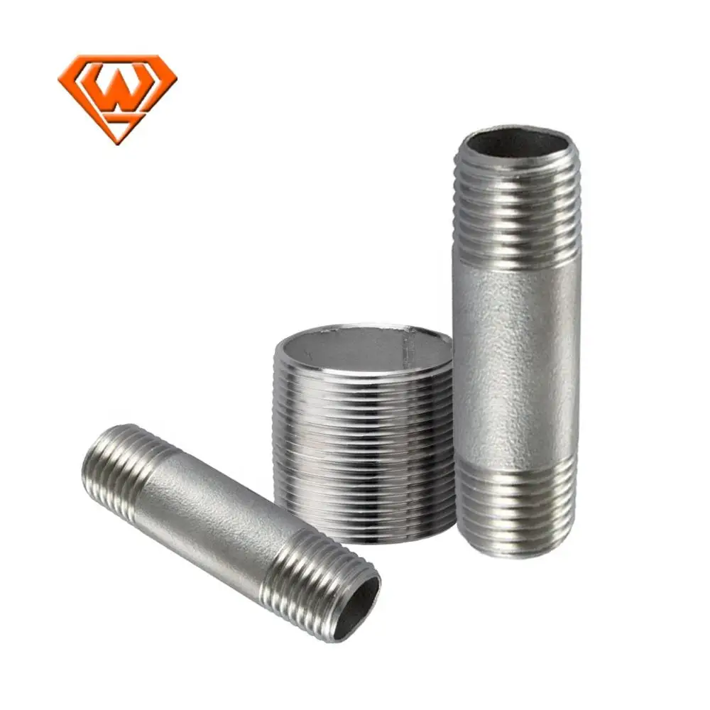 NPT/BSP Threaded Seamless POE PBE TOE TBE Equal Pipe Nipple PBE