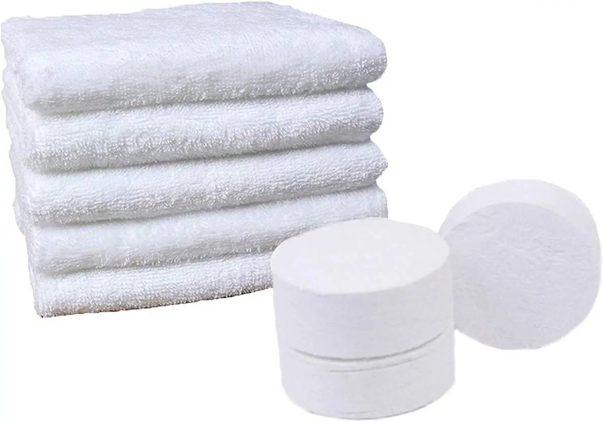 Large Soft Portable Face Washcloths Bath Travel Towels Disposable Coin Tissue Compressed Towel