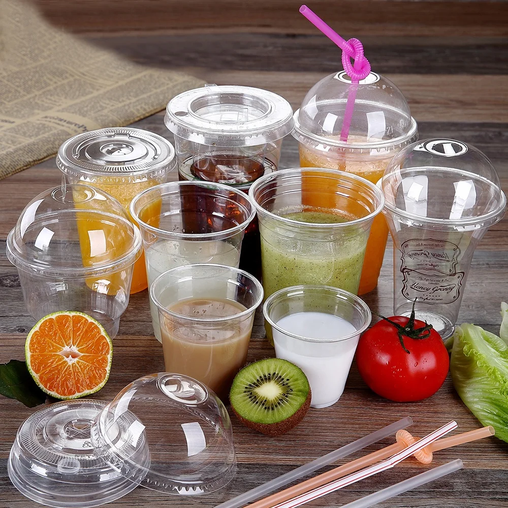 24 Oz Clear Plastic Cups Disposable Ecofriendly Plastic Coffee Cups