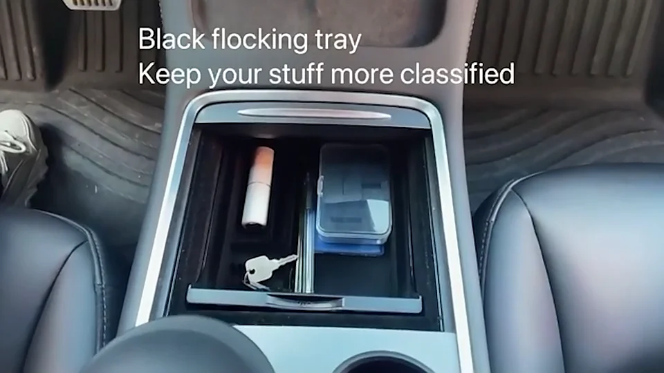 3pcs Center Console Organizer Tray Fit Tesla Model 3 Center Console