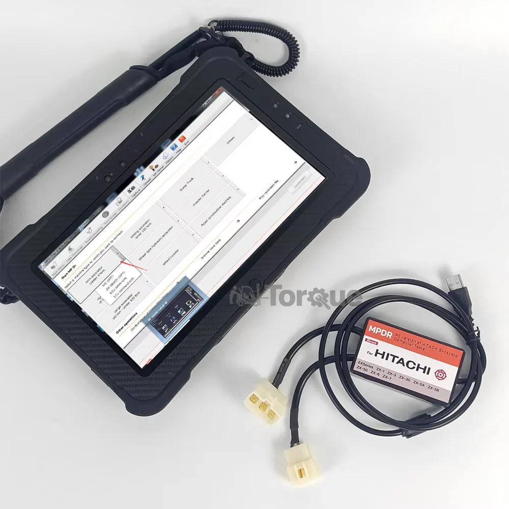 Xplore Tablet+newest MPDR for Hitachi Dr.zx Excavator Diagnosis