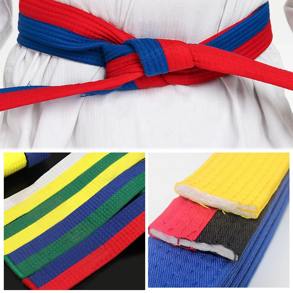 Ceintures Arts Martiaux - Lot De 3, Coton Renforcé, Pour Karaté, Judo, Taekwondo