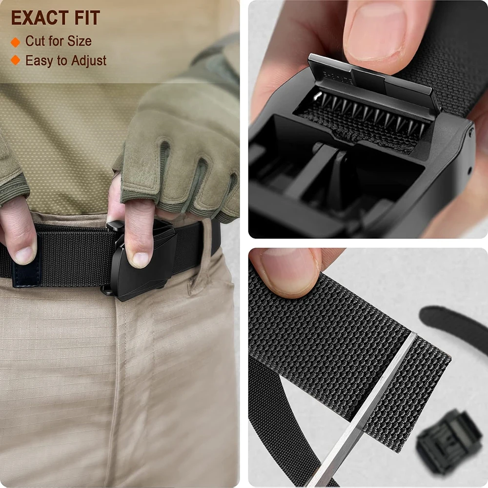 High Quality Adjustable Training Durable Men Hiking Hunting Pants Belt Tactical Stretch Web Nylon Belt