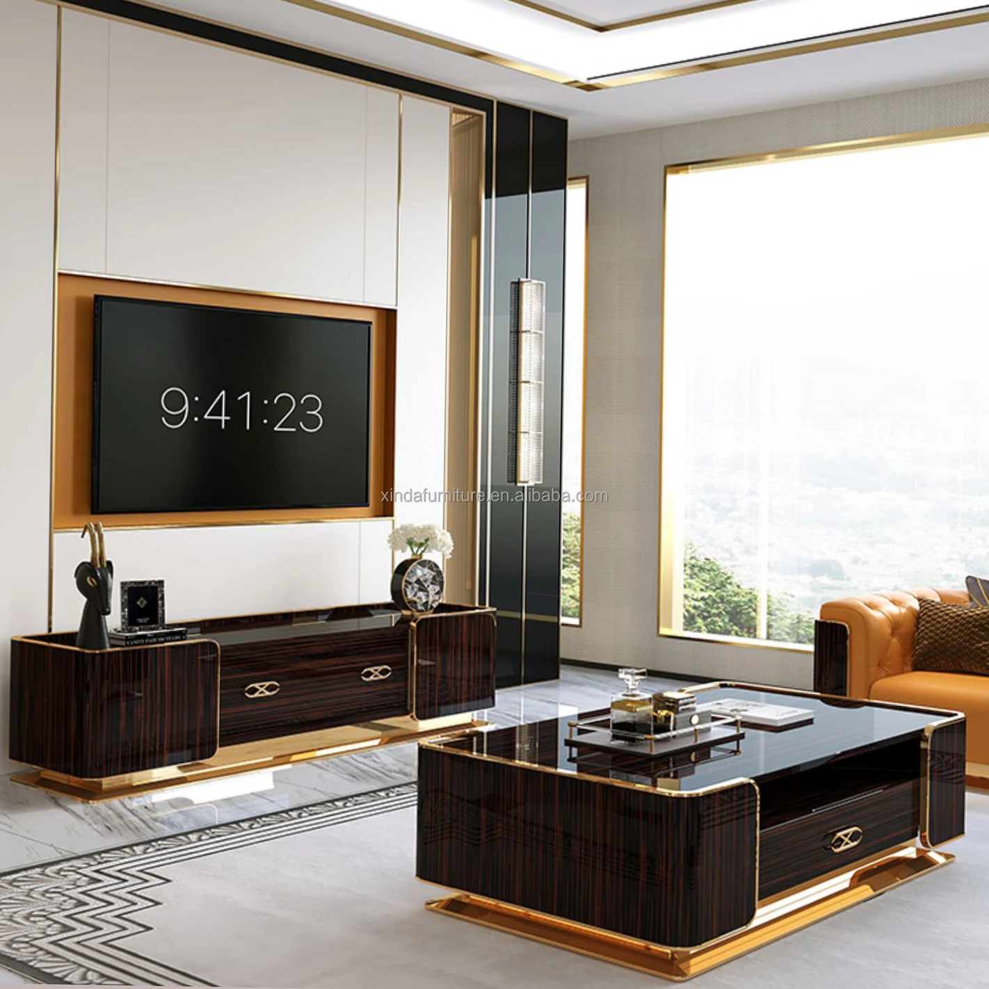 Modern Luxury TV Stand and Coffee Table - Living Room Sets