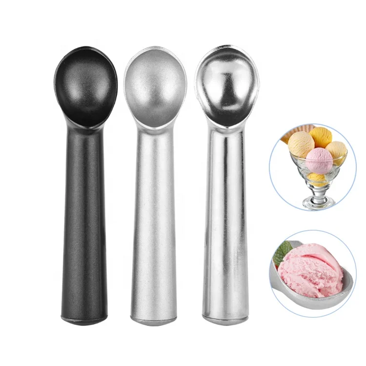 Food-grade Metal Ice Cream Spoon Portable Aluminum Alloy Spoon Non