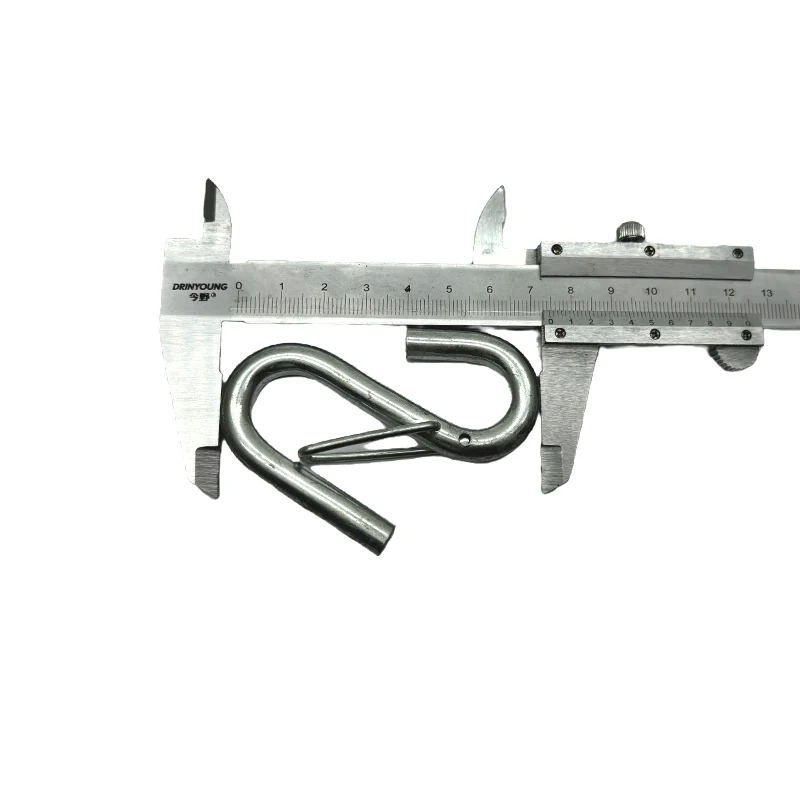 China Factory Wholesale Price Marine Ringging Zinc Plated Trucks Hardware a Shaped Hook with Spring Heavy Duty Hook