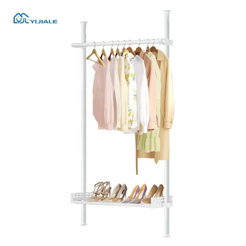 bedroom modern Open Wardrobe Rack Clothes Iron Stand Clothes And Hat Rack Metal Clothing Rack