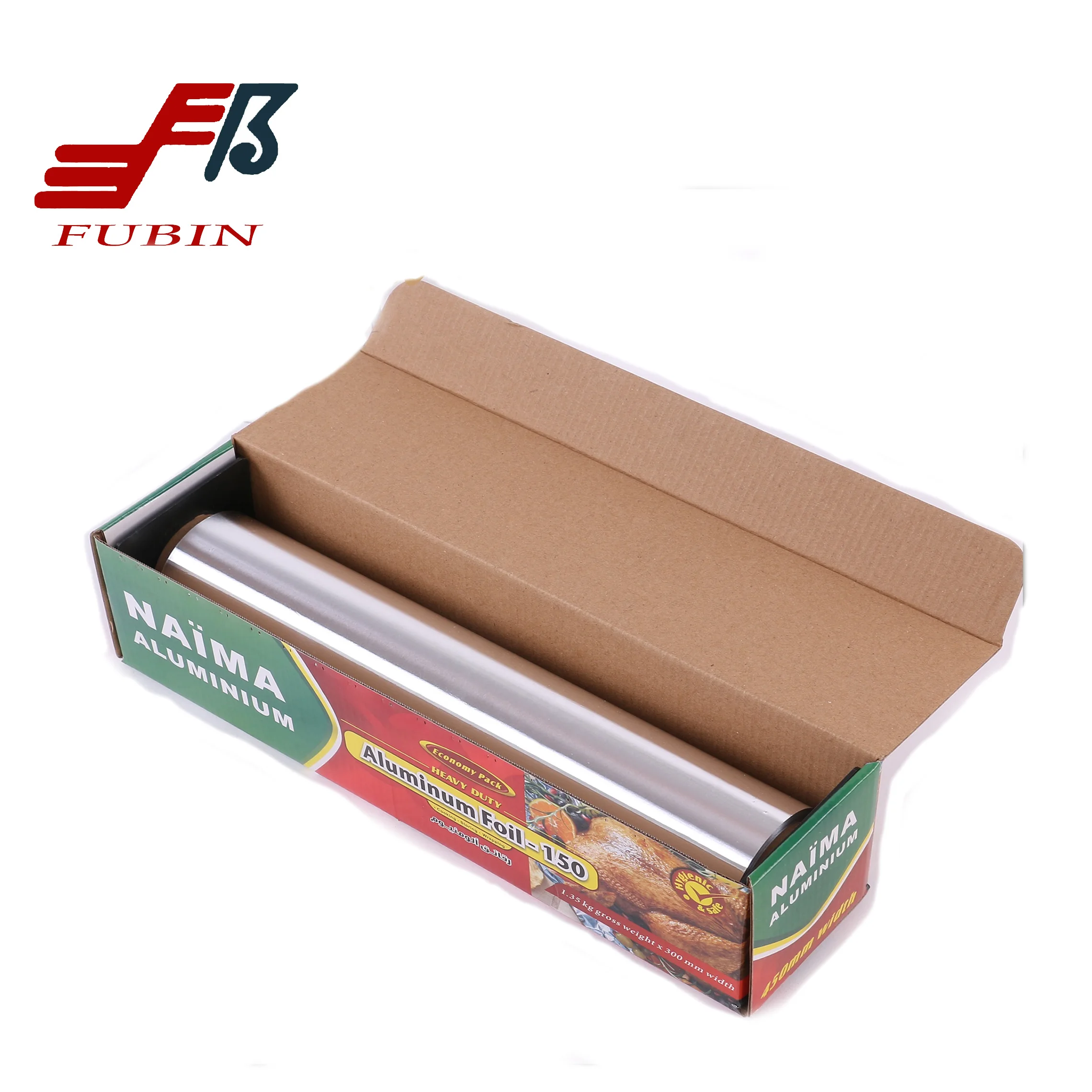 Soft Temper Silver Household Aluminum Foil Roll Environmentally Friendly
