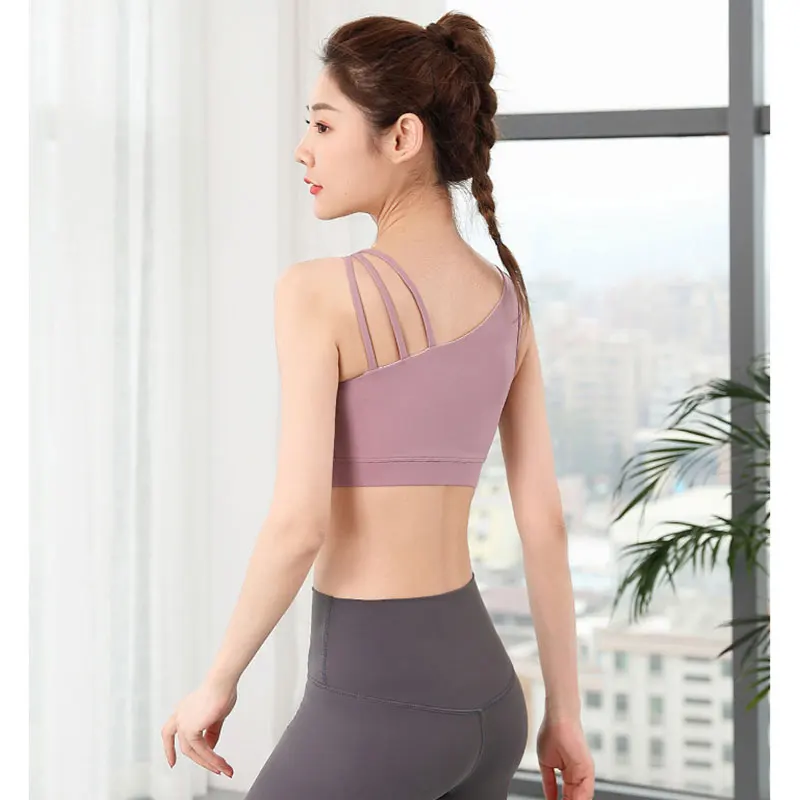 Wholesale Women Open Back Sports Bra Top High Quality Soft Compression