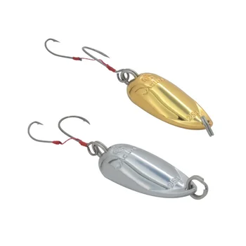Lexin Stainless Steel Smooth Holographic Cicada Double Hook Micro Lure Spinnerbait for Trout Artificial Hard Bait Vibrating – Hard Lure – view 2