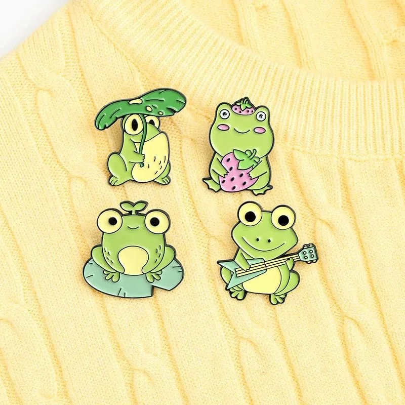 Bopely Broche De Grenouille Drôle Broche Cartoon Brooches