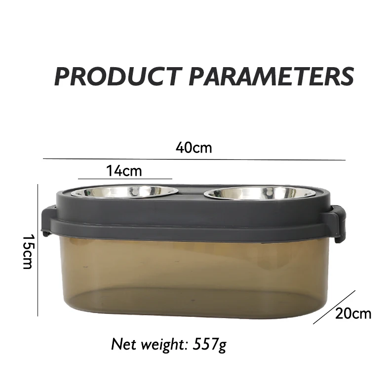 NEW Pet Bowl Storage Bucket cat Food Dog Food Preservation Moisture-proof Dry Storage Bucket and Bowl Two in One manufacture