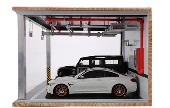 1:18駐車場無垢材ガレージモデル手作りDIYシーンモデルModelo de estacionamiento| Alibaba.com