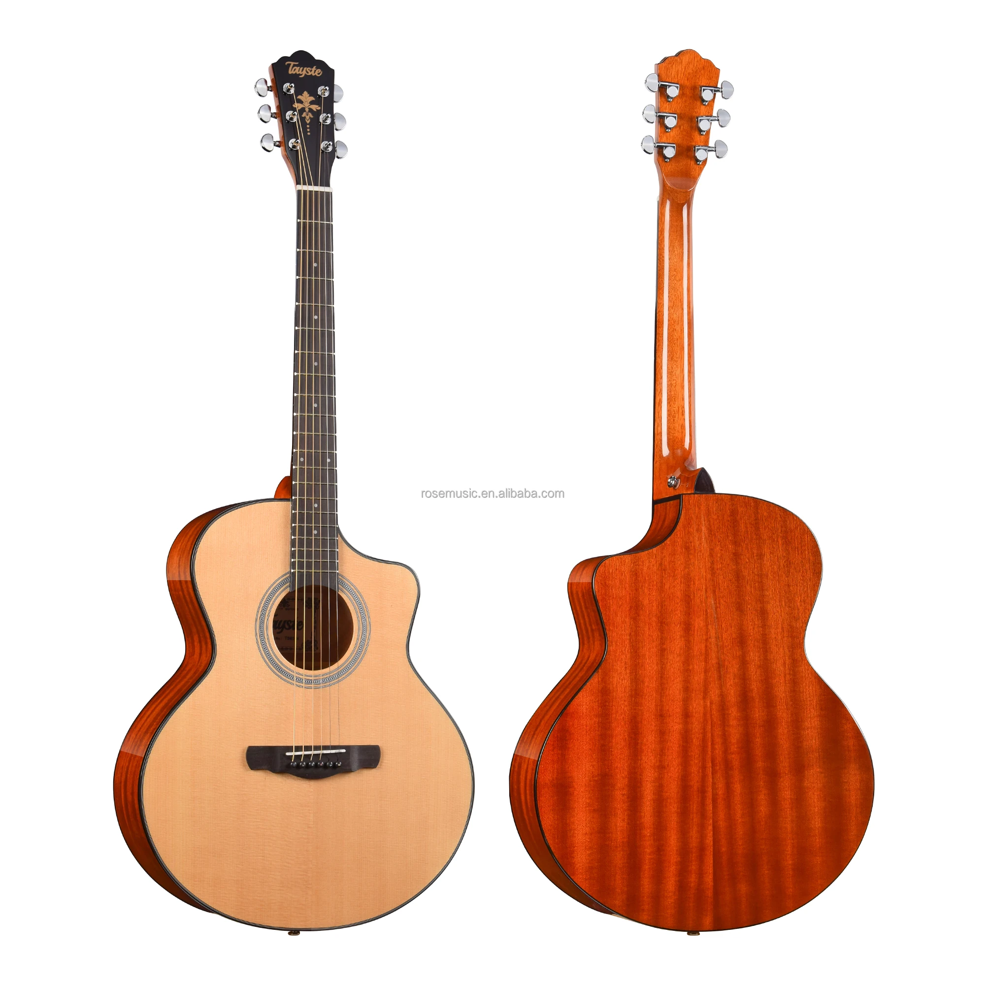 ギターアコースティックソリッドスプルースウッド40インチJF