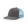 Dark Grey and sky blue