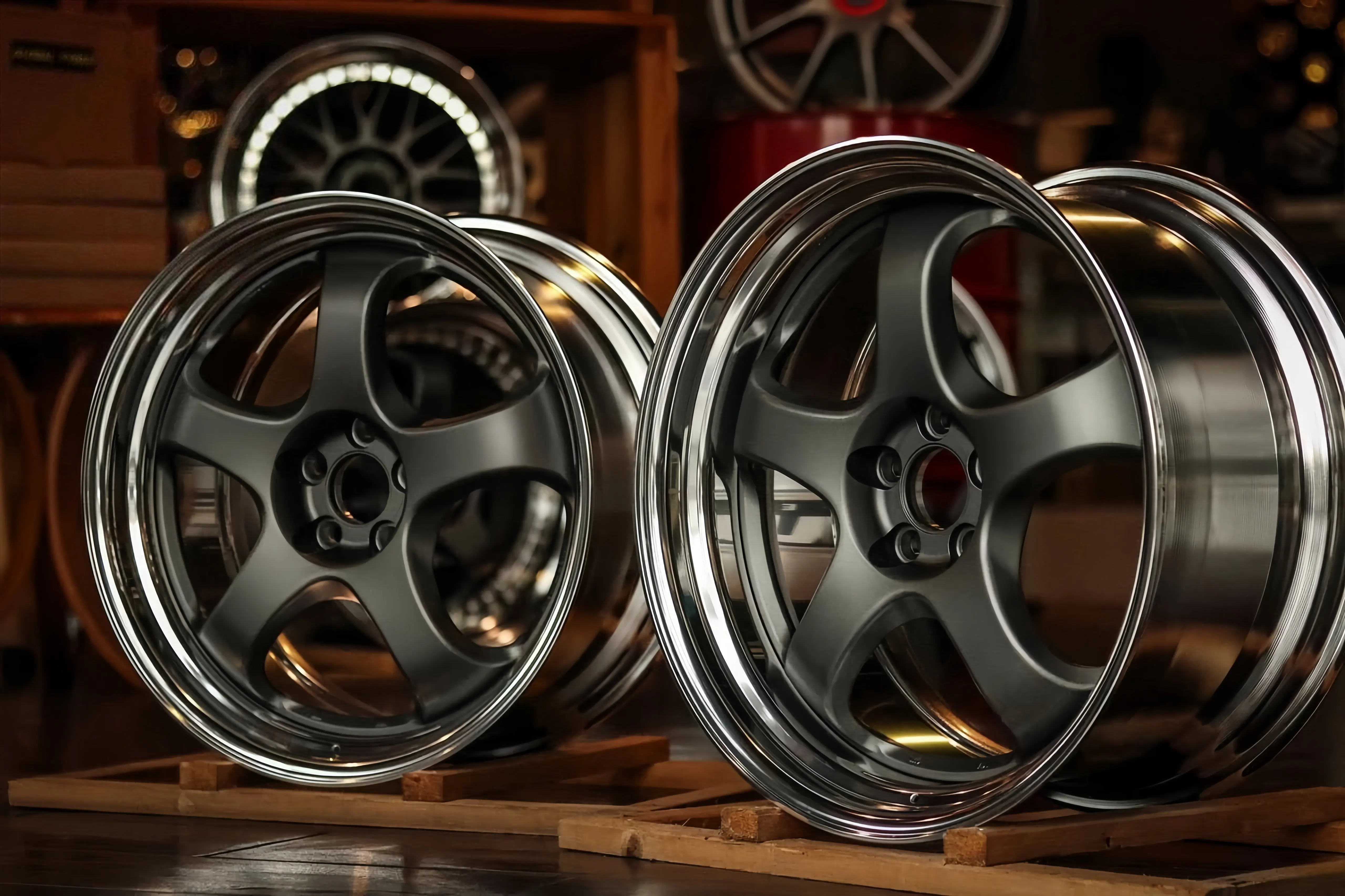 XINLAI New Custom Deep Dish Lip Forged Multi-rim 3-piece Wheel 5X112 20 22 Inch Aluminum Alloy Racing Car Wheels - Image 6