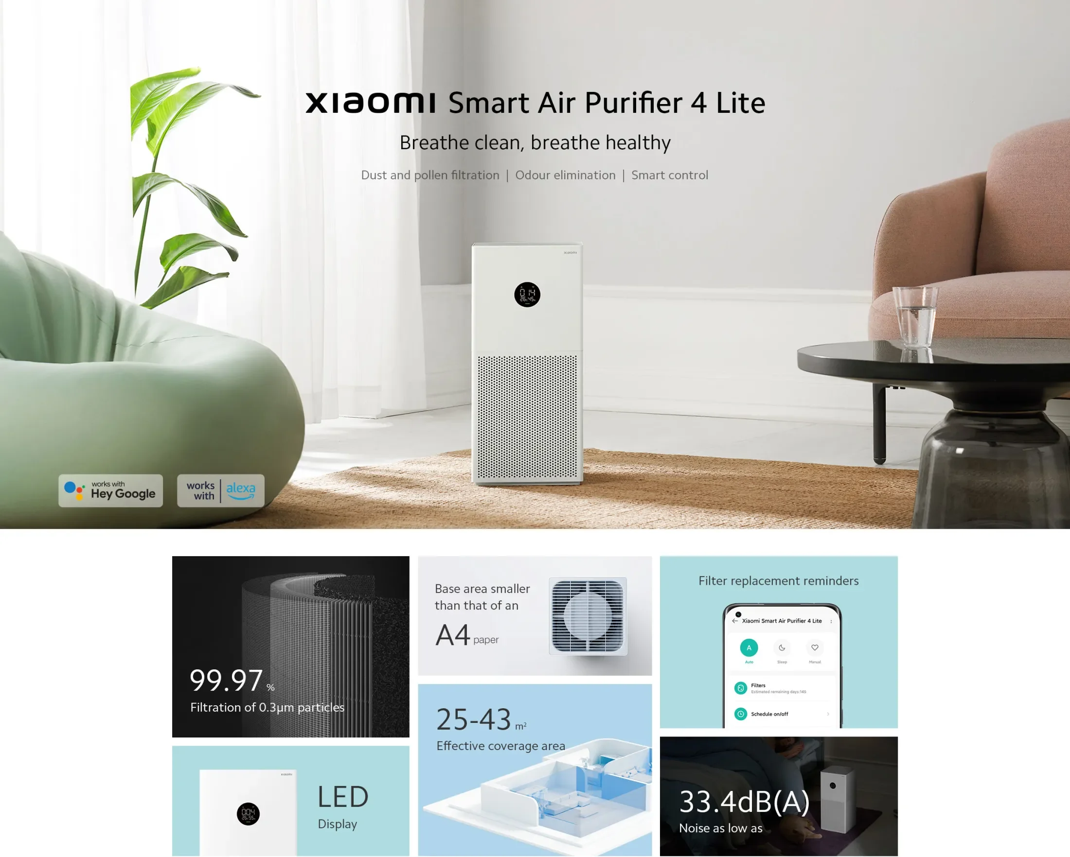 Xiaomi Smart Air Purifier 4, Smart Air Purifier 4 Lite launched in