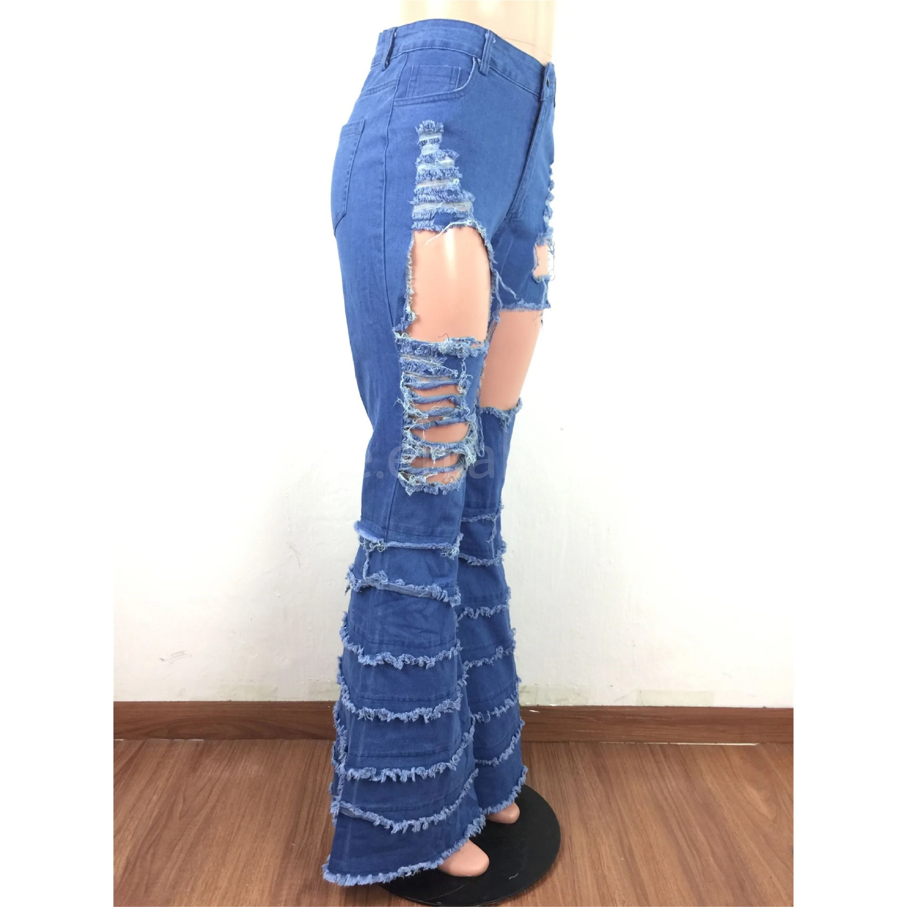 2024 Ladies Women S Jeans Pants Ripped Skinny Jeans Women Tassel Denim   H5bba9dadd964453b9ae3d78e02b2e62fm 