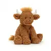 Wavy-haired highland cow 23cm-fun collection with three standard