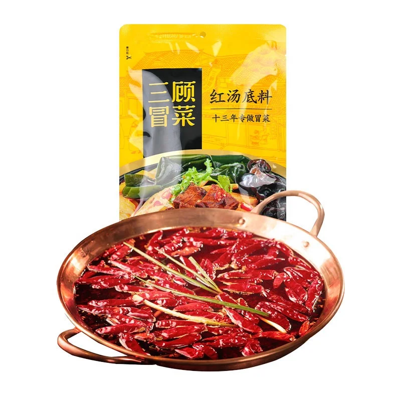 Malat Ang Suppen Basis Gewürz Sichuan Würziger Geschmack Hotpot Suppen Basis Rotes Öl Hot Pot Gewürz Gewürz Für Restaurant