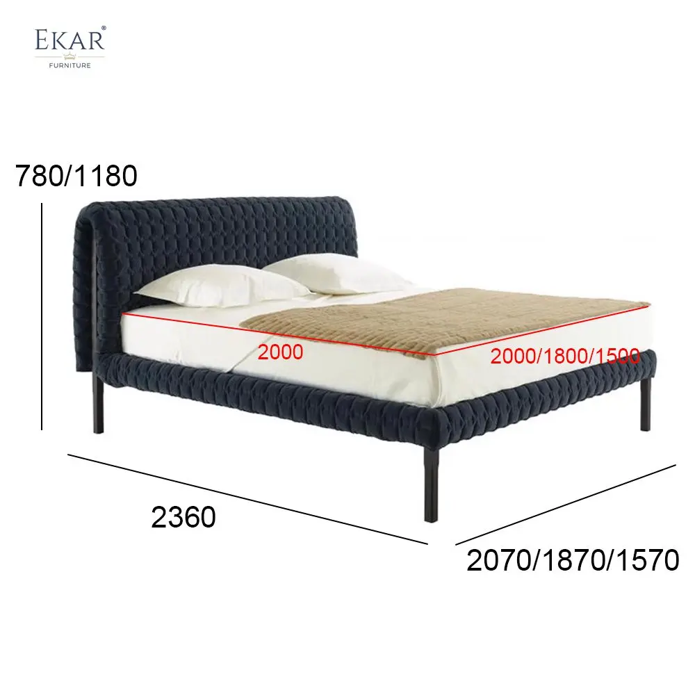 smoked finish removable cushion bed-69