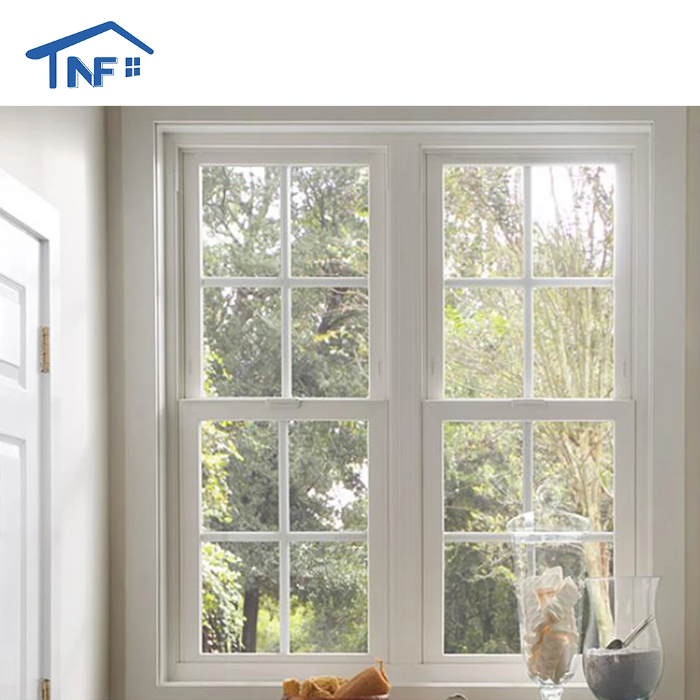 American NFRC Certification the Most Efficient Aluminum LowE Glass Hurricane Proof Single Hung Window Double Hung windows