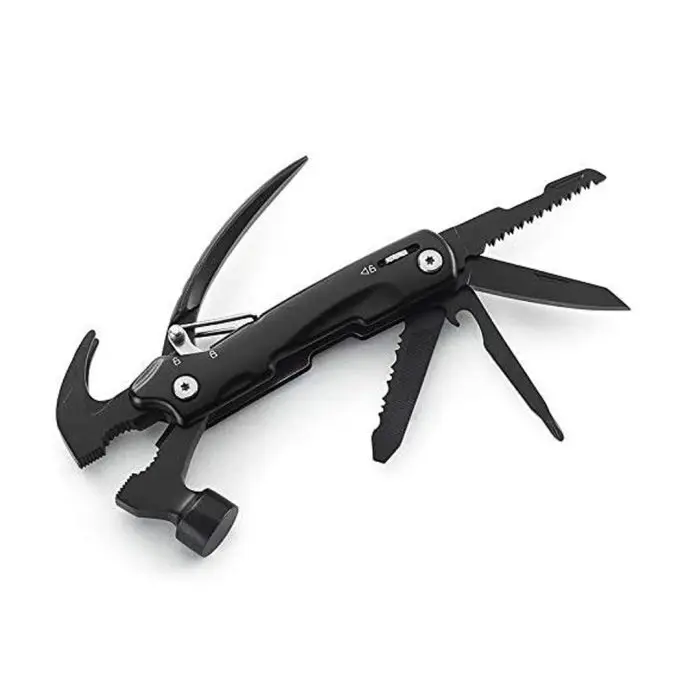 Multifunctional 12-in-1 Mini Hammer Portable Safety-Lock Tool with Pouch Gift for Small Projects and Tool Kits