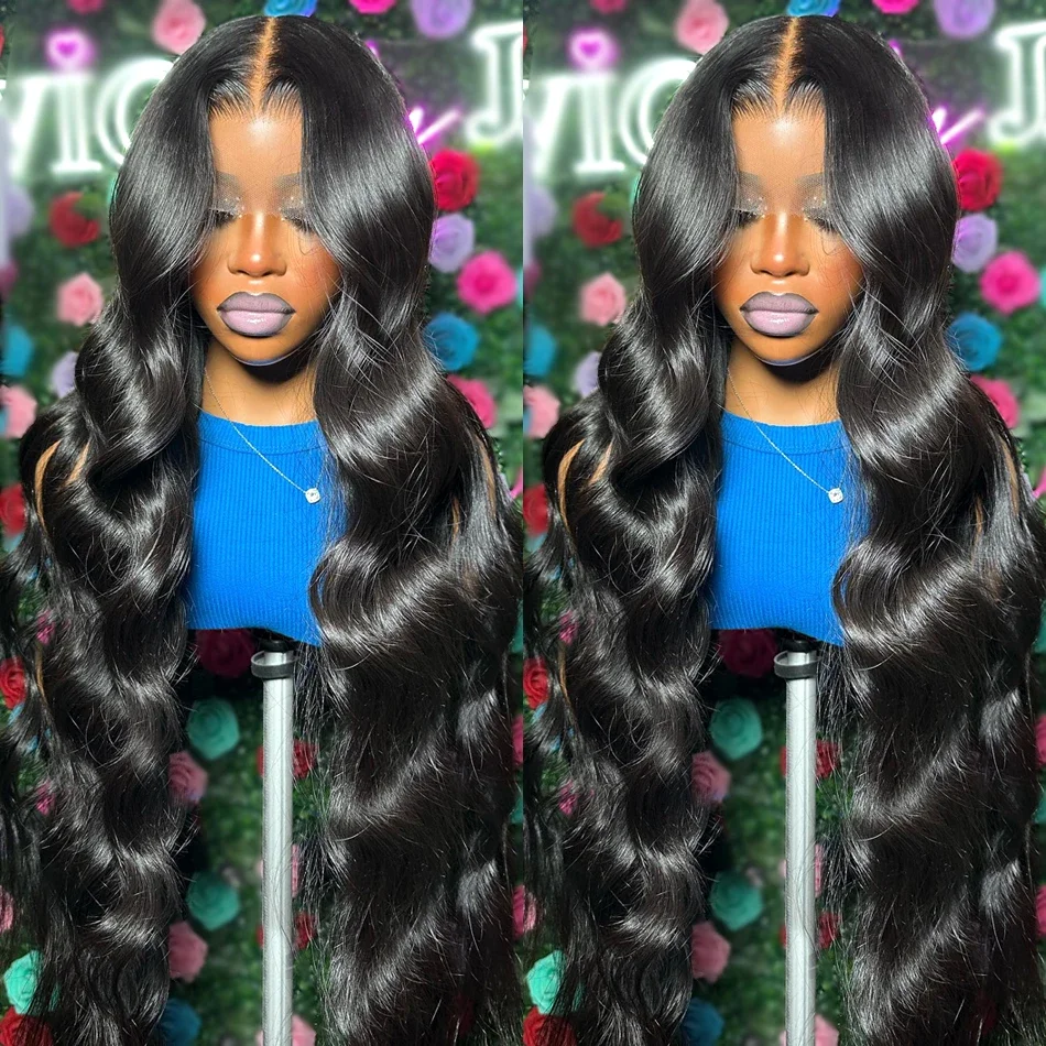 Parrucca lace frontale umana body wave per donna lace trasparente_voghion.com