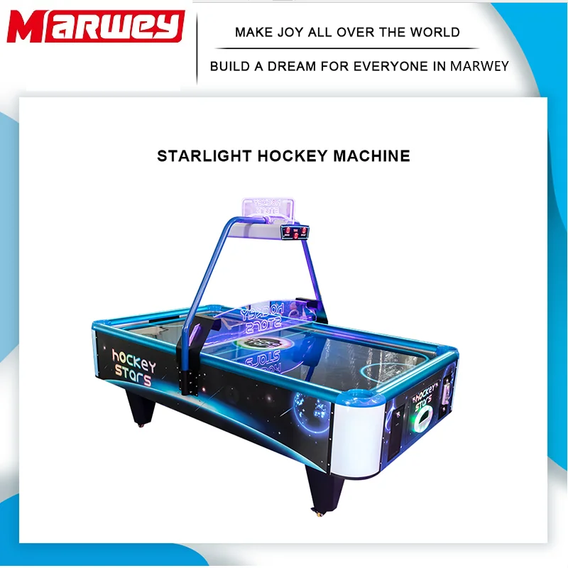 2 Players Classic Sport Air Hockey Game Machine Kids Adults Coin