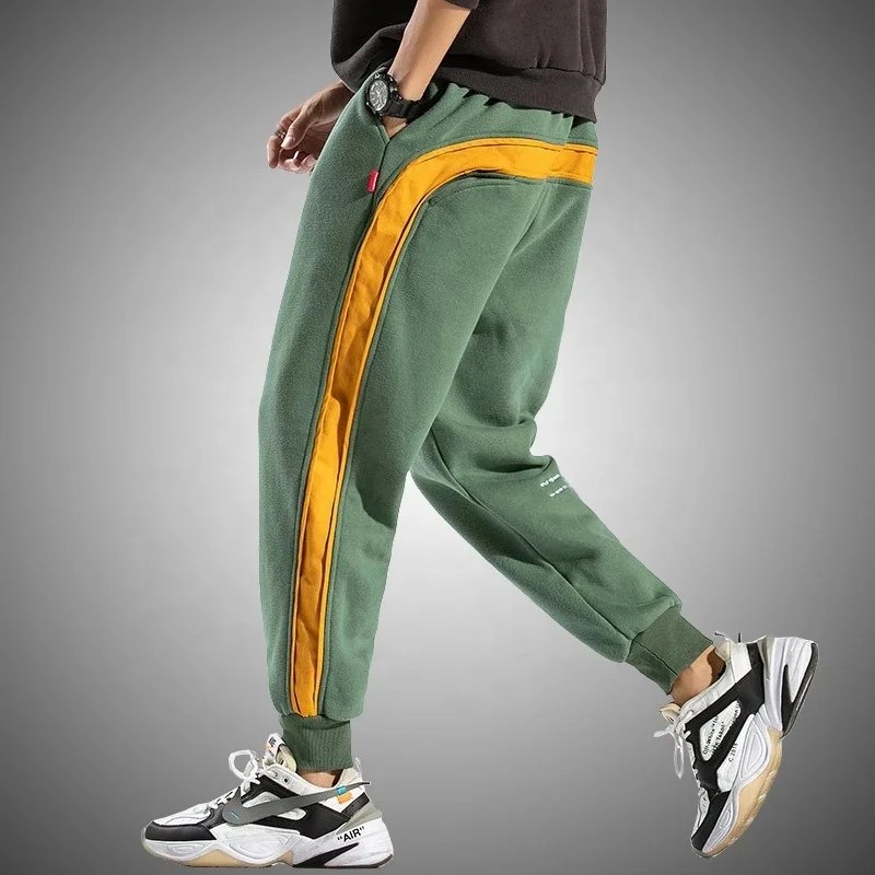 OEM Side Striped Sweatpants Men 2021 Brand New Jogger Pants Men Fashion Streetwear Hip Hop Trousers Male Loose Fit Harem Pants