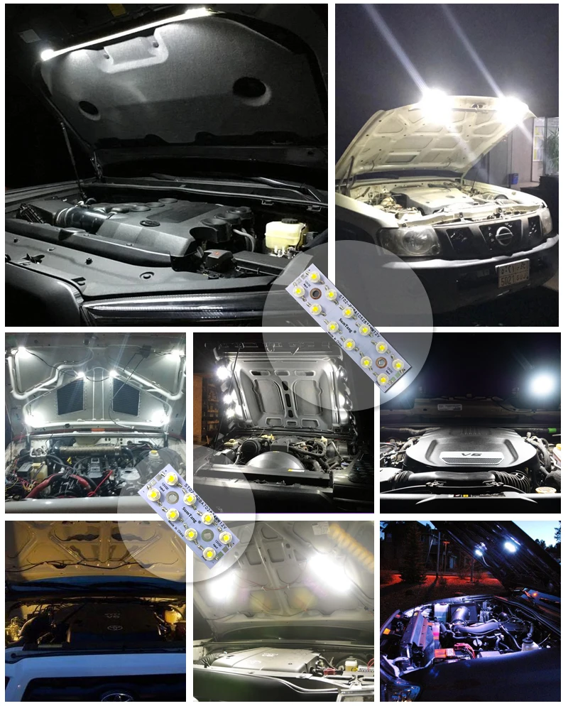 70*28 мм bridgelux 45mil светодиодный чип 8-24 Вт PCBA светодиодный модуль DC12V светодиодный Автомобильный свет