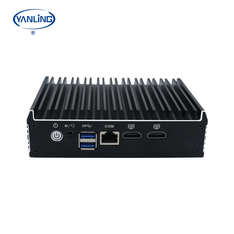 Fanless Industrial J3160 Four Core Firewall Appliance 4 Lan