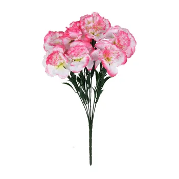new popular Home Wedding Decoration customized Artificial Silk indoor outdoor house Artificial 7 headed Carnation