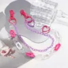 Heart-shaped trouser chain