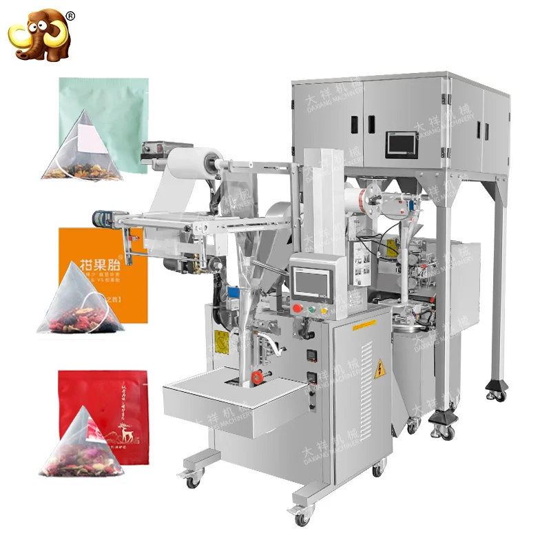 DCK-NW Manufacturer Cheap Multi Heads Pyramids Teabag Automatic Triangle Tea Bag Packing Machine