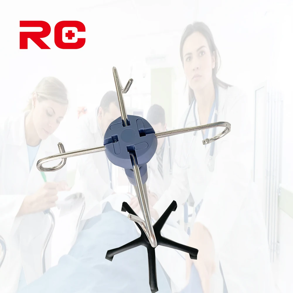 The Parts of IV Infusion Set Medical Drip Stand