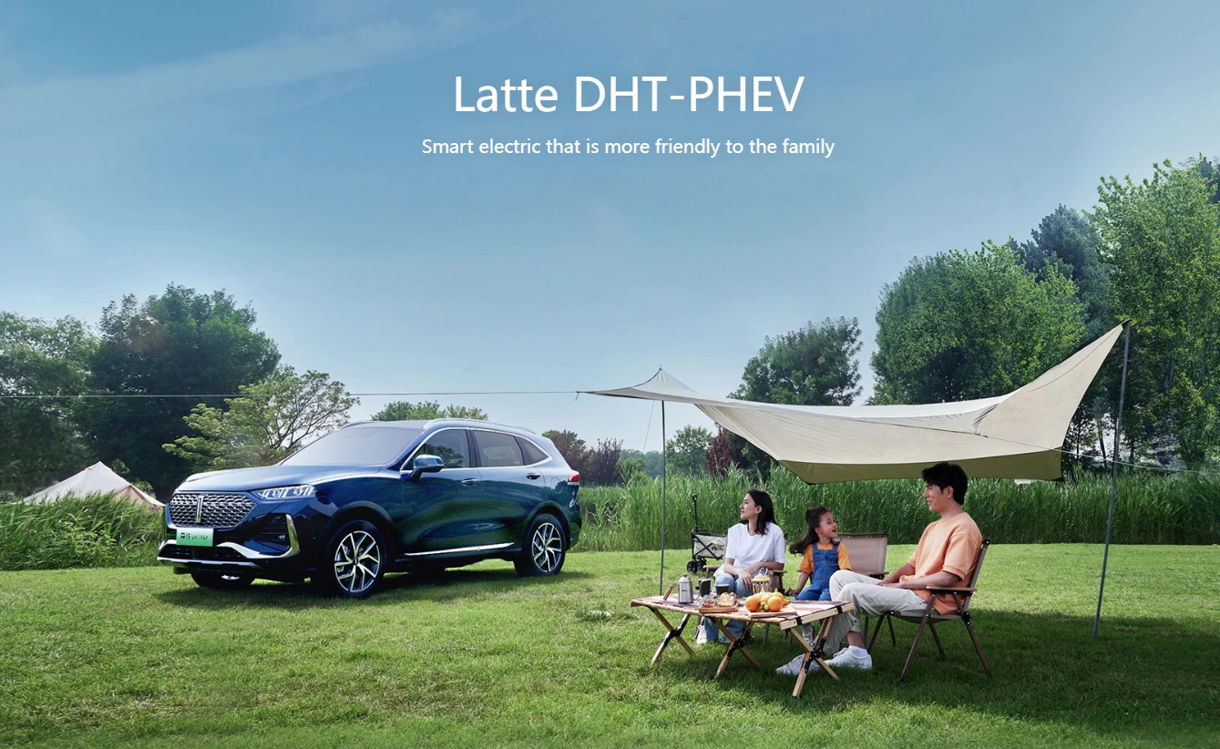 Wey Latte Dht-phev Electric Car High Speed New Electric Plug-in Hybrid ...