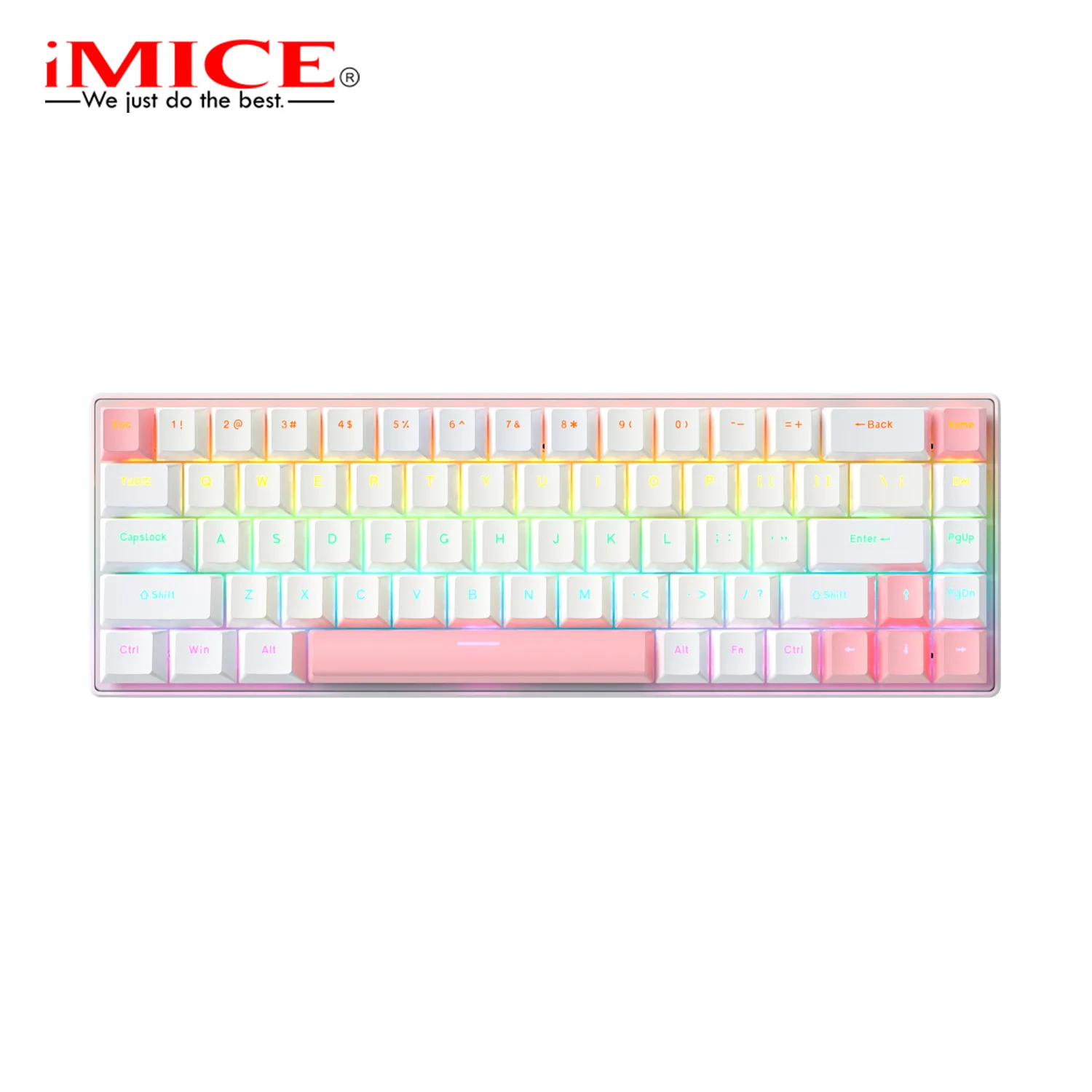 Wholesale RGB Wired Mechanical Keyboard - 68 Key Factory OEM