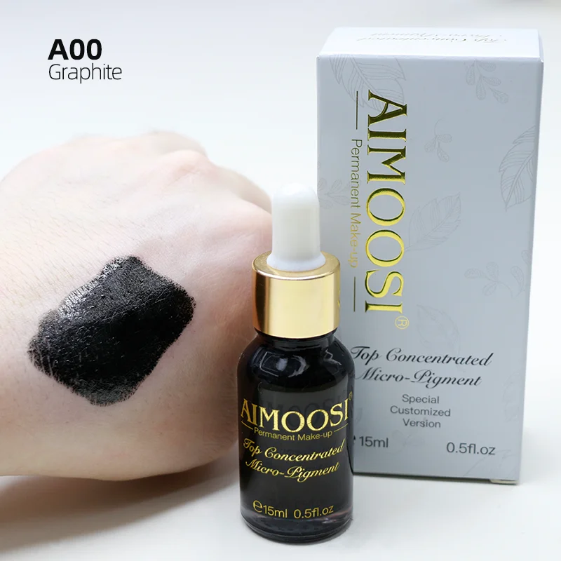 Aimoosi органический Перманентный пигмент для микроблейдинг бровей, губ, татуировка, чернила, легко окрашивание, может предложить oem, дизайн логотипа, органический