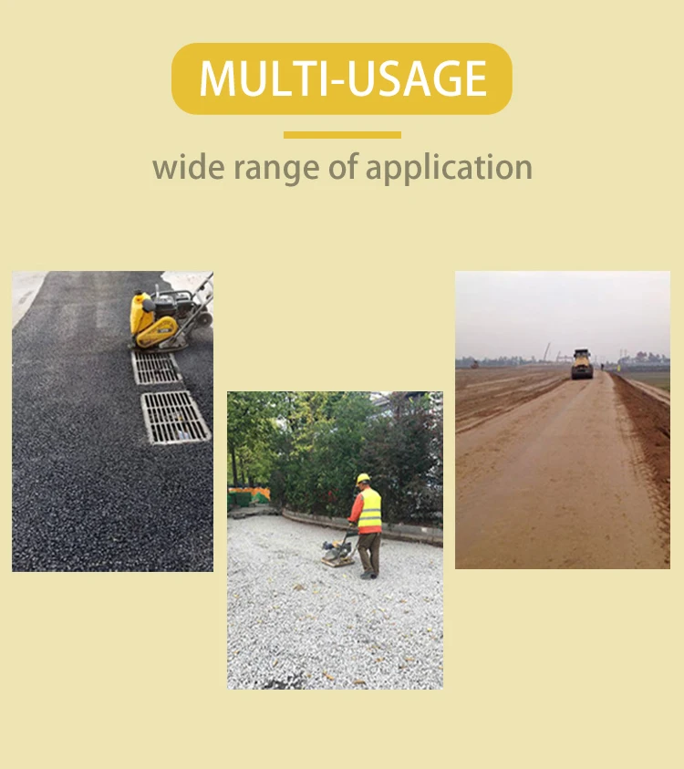 Vibratory Plate Compactor Gasoline Engine Plate Compactor Machine