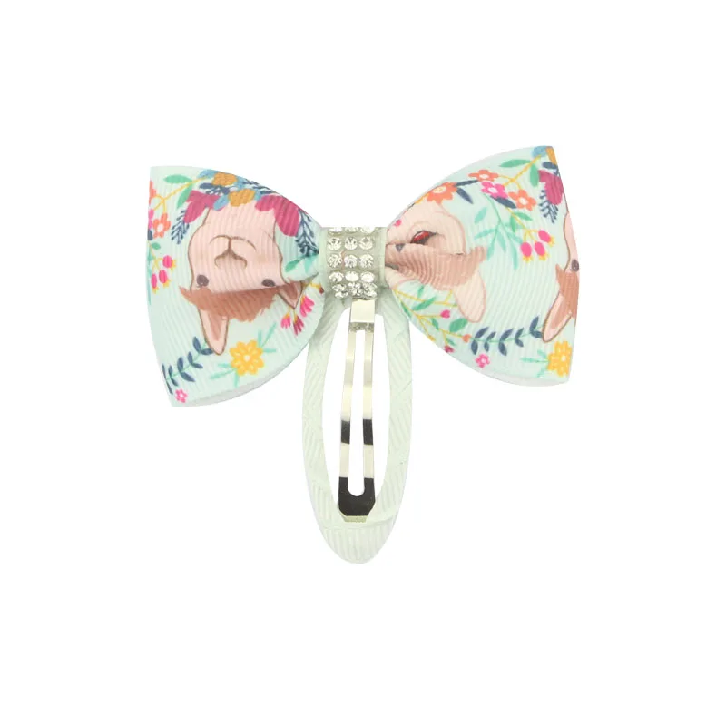 Colourful Hair Bows 2.7" with clip 