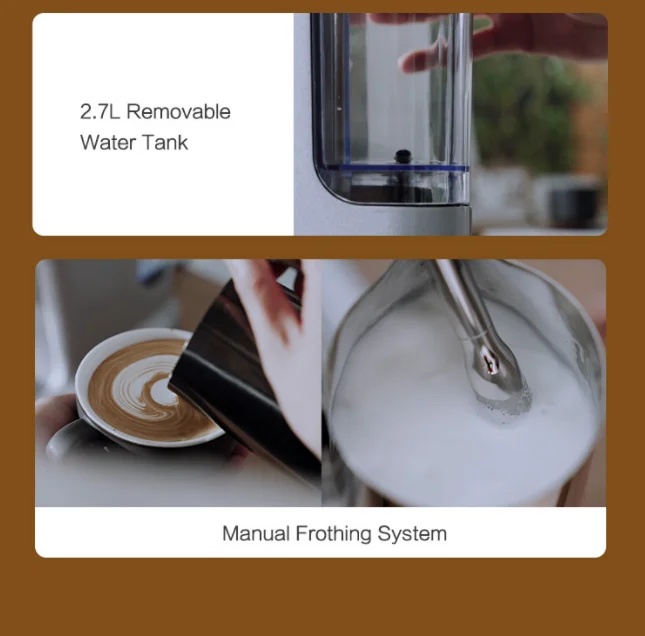 20bar Ground Cappuccino Coffee Machine Espresso Instant Coffee Maker