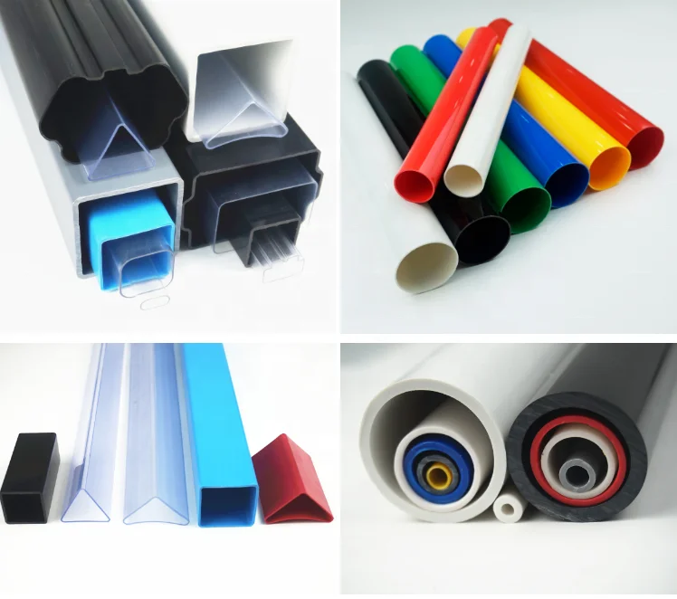 IC Packing Tubes PVC Plastic Pipe clear Custom Triangle Clear Plastic Packing Tube PP/PVC/PC/Acrylic See-through